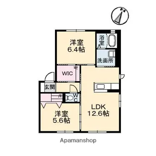 リッツガーデン【1階】の間取り