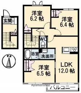 ぽてと C棟【2階】の間取り
