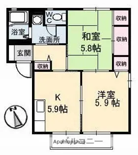 メゾン武智 C棟【1階】の間取り