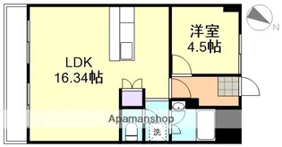 岡山県倉敷市西中新田【マンション】の間取り