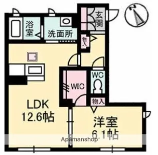 コンフォート【1階】の間取り