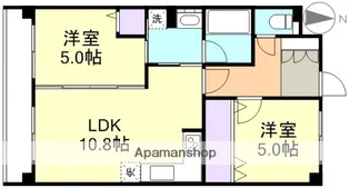 アルファステイツ中庄駅前Ⅱ【7階】の間取り