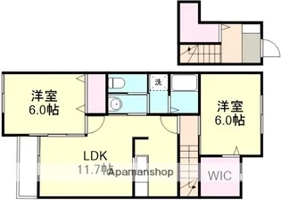 コーモドサンゴ A棟【2階】の間取り