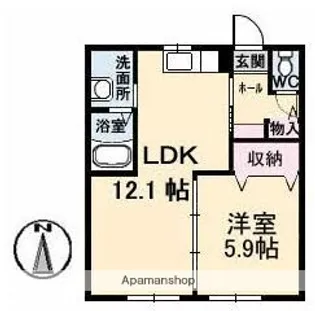 グランセフィラ B棟【1階】の間取り