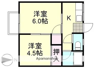 パナハイツかなや 1【2階】の間取り