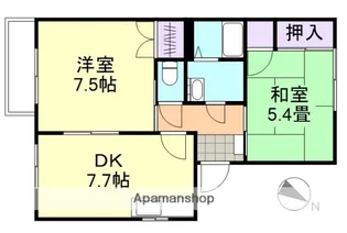 サンライン川入 A棟【2階】の間取り