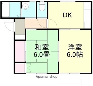 リバティ安原【2階】の間取り