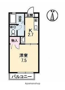 ディア エスタ B棟【1階】の間取り
