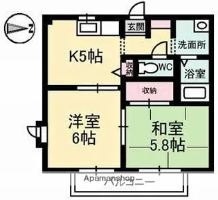 ディアスマーサ【2階】の間取り