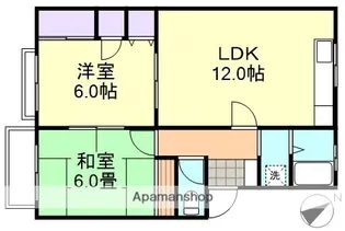 岡山県倉敷市西阿知町【アパート】の間取り