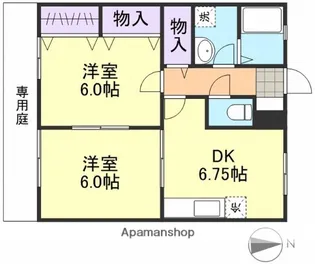 アインス児島【1階】の間取り