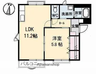 フレグランスASKA C棟【2階】の間取り
