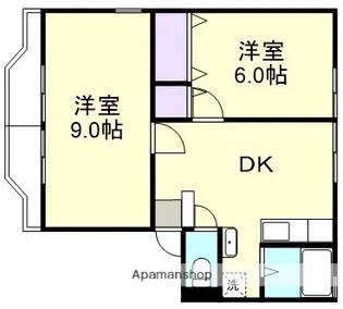 シティハイツ【2階】の間取り