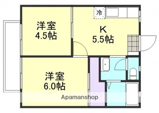 サンライフ鴨方【2階】の間取り