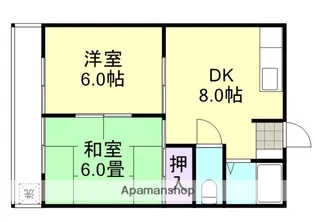 ハイツクレア【3階】の間取り