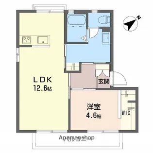 バリュージュ梶谷 A棟【2階】の間取り