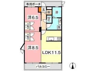 ルミナス【2階】の間取り