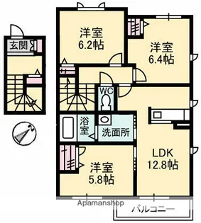 ブリーゼ・モール B棟【2階】の間取り