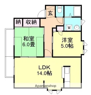 パミドール E棟【2階】の間取り