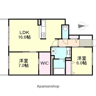 岡山県倉敷市鶴形1丁目【マンション】の間取り