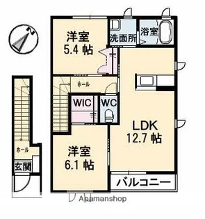 ShionⅡ A棟【2階】の間取り