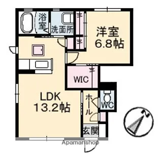 アクアヴィーヴォ B棟【1階】の間取り