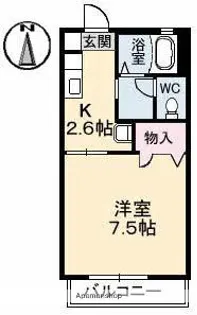 ベネッセ西の浦【2階】の間取り