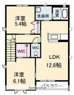 KO.レジデンス A棟【2階】の間取り