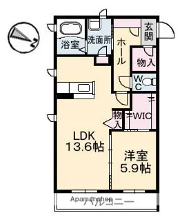 ディマーネ【2階】の間取り