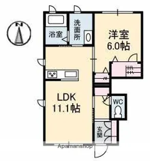セントヴィレッジ【1階】の間取り