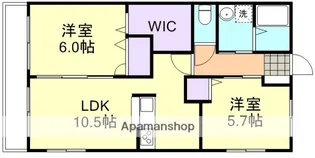メゾン・ソレイユA【2階】の間取り