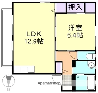 フォーラム’96 C棟【2階】の間取り
