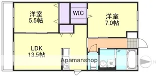 ひまわりB【2階】の間取り