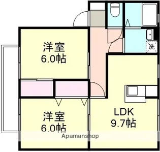ソレジオ早島【1階】の間取り