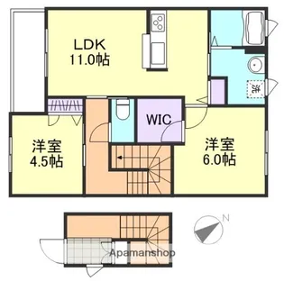 ヴィラーチェ福井【2階】の間取り