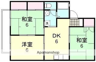ドミール三宅【1階】の間取り