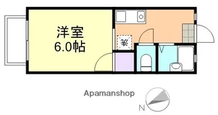 カーサレシェンテ【1階】の間取り