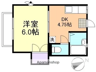 グリーンピア中島B【2階】の間取り