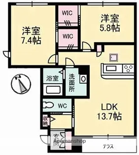 ベイパートレイル【1階】の間取り