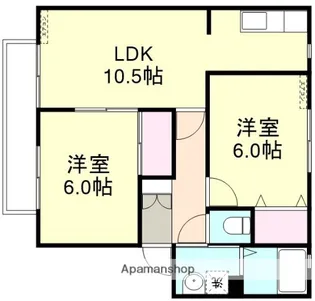 リッツガーデンⅡ【2階】の間取り