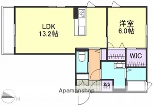 クレアガーデンB【2階】の間取り