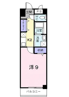 プラシード倉敷【3階】の間取り