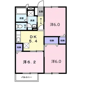 ローゼン大上【2階】の間取り