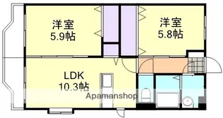 ラグゼール【3階】の間取り