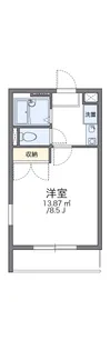 レオパレスグランドール早島【2階】の間取り