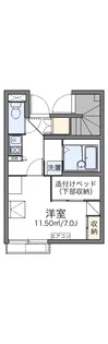 レオパレス天草Ⅱ【1階】の間取り