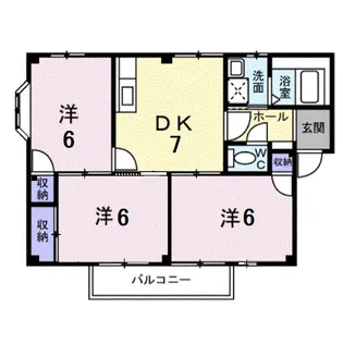 美ノ浜壱番館【2階】の間取り