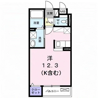 カーサ サッジオ【1階】の間取り