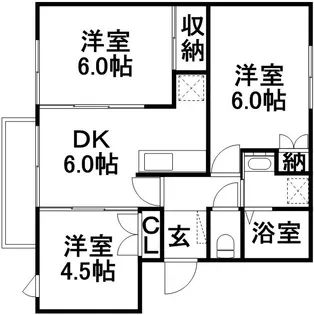 ニューエルディムトモエⅤ【2階】の間取り