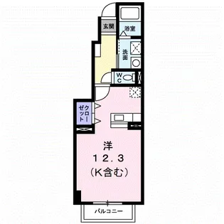 クラール大高B【1階】の間取り